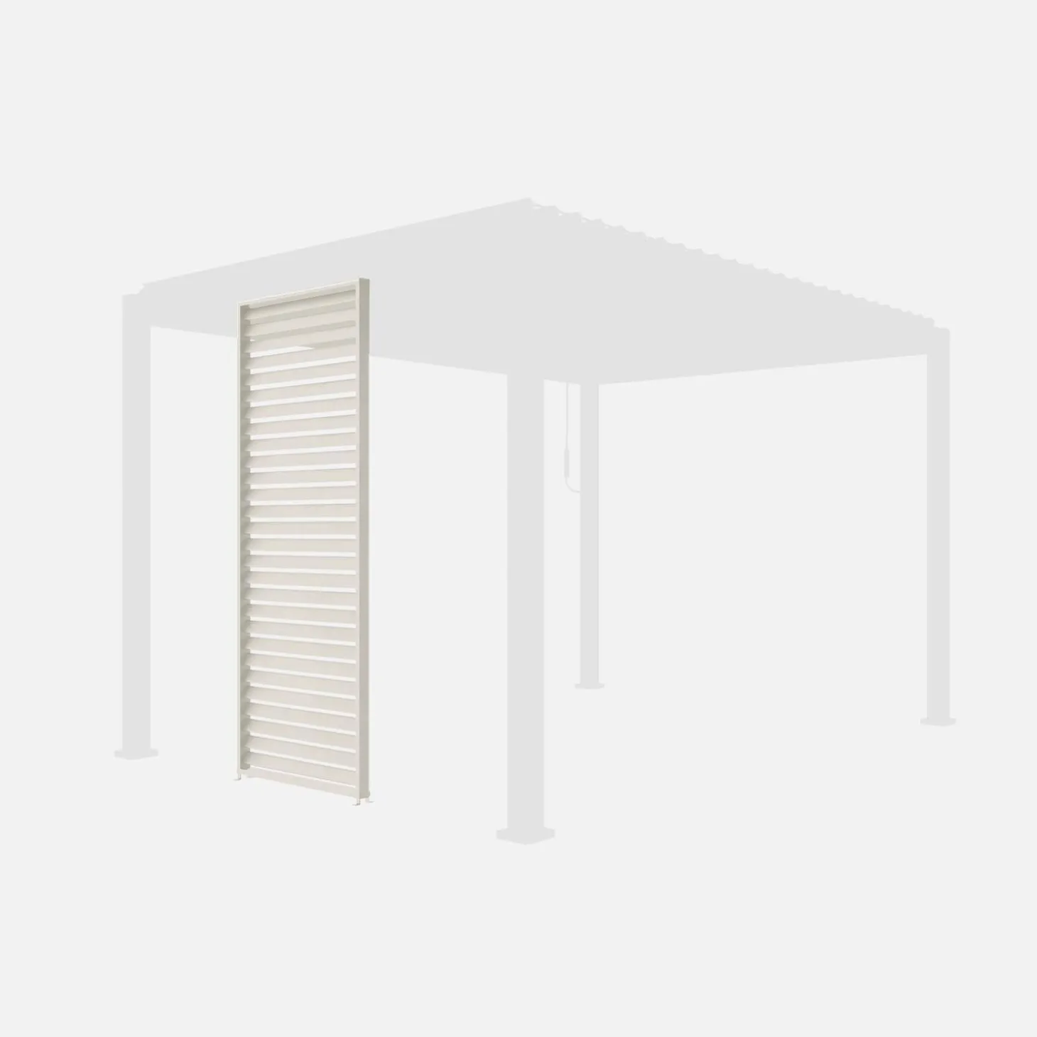 Persianas de alumínio para pérgola, 1m