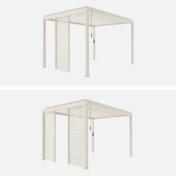 Persianas de alumínio para pérgola, 1m