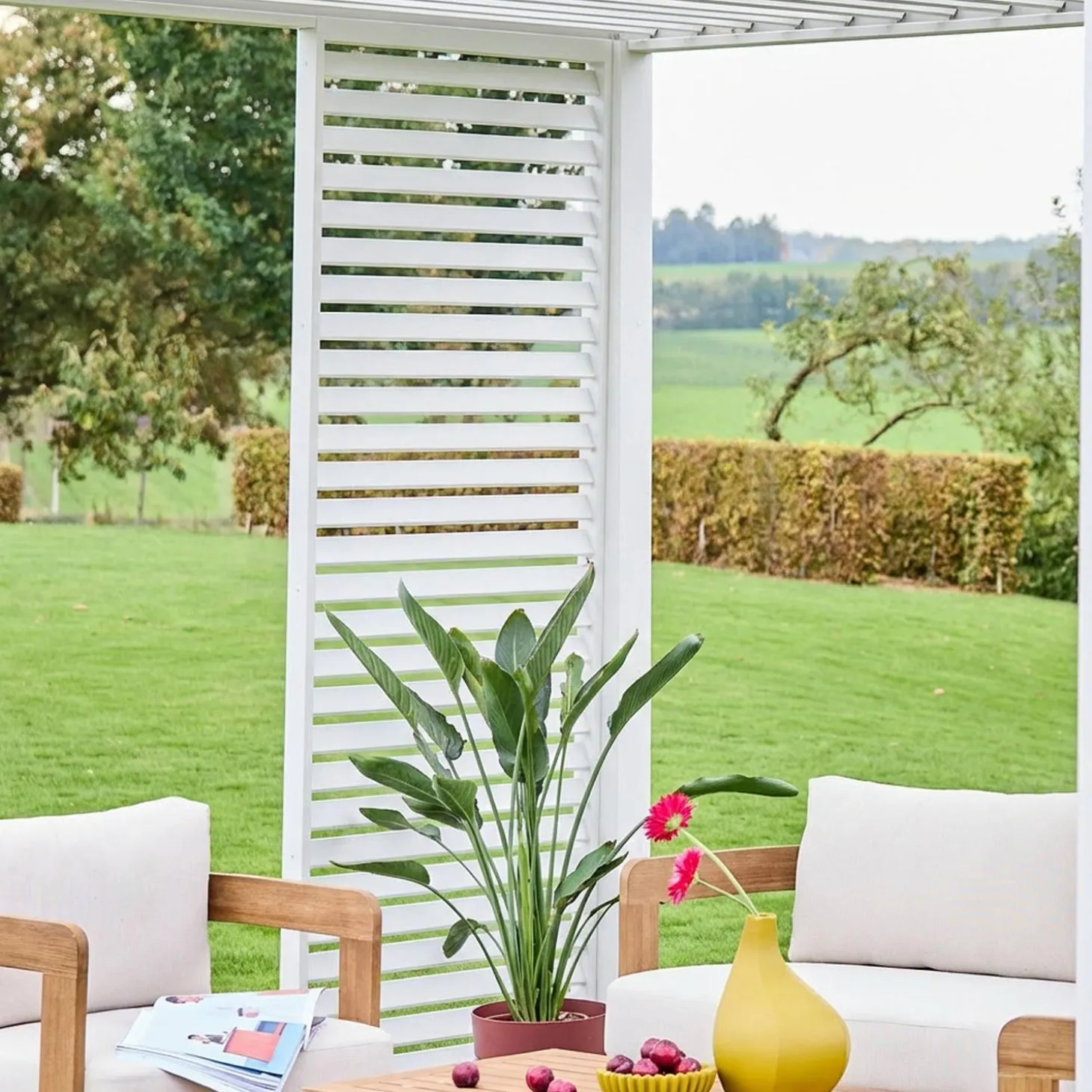 Persianas de alumínio para pérgola, 1m