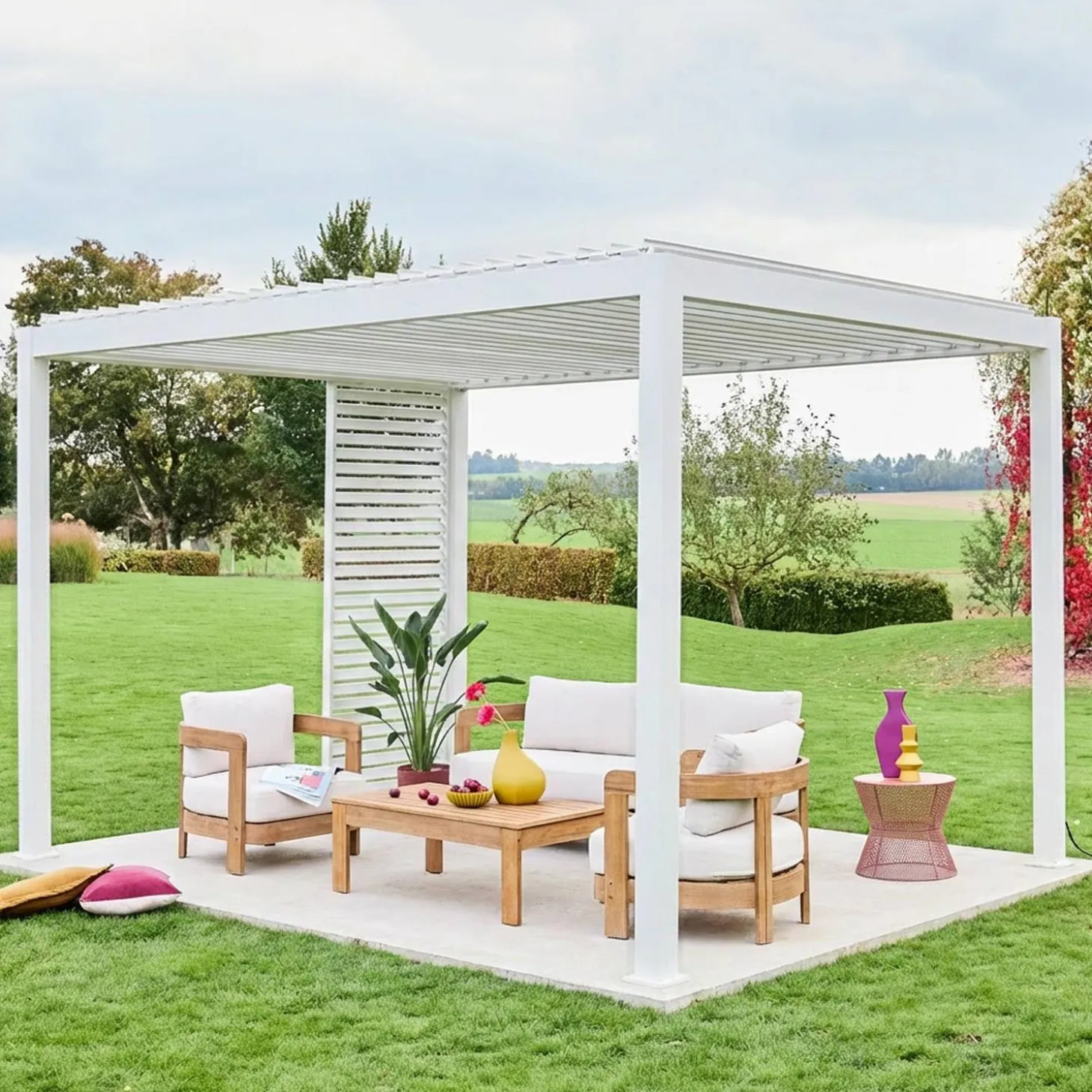 Persianas de alumínio para pérgola, 1m