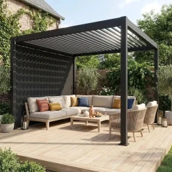 Persianas verticais com lâminas ajustáveis para pérgola bioclimática 3m