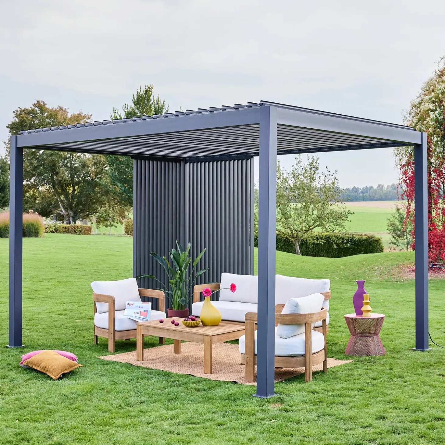 Persiana vertical 1,3m para pérgola bioclimática 4x3m