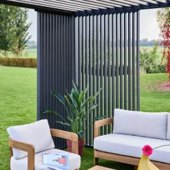 Persiana vertical 1,3m para pérgola bioclimática 4x3m