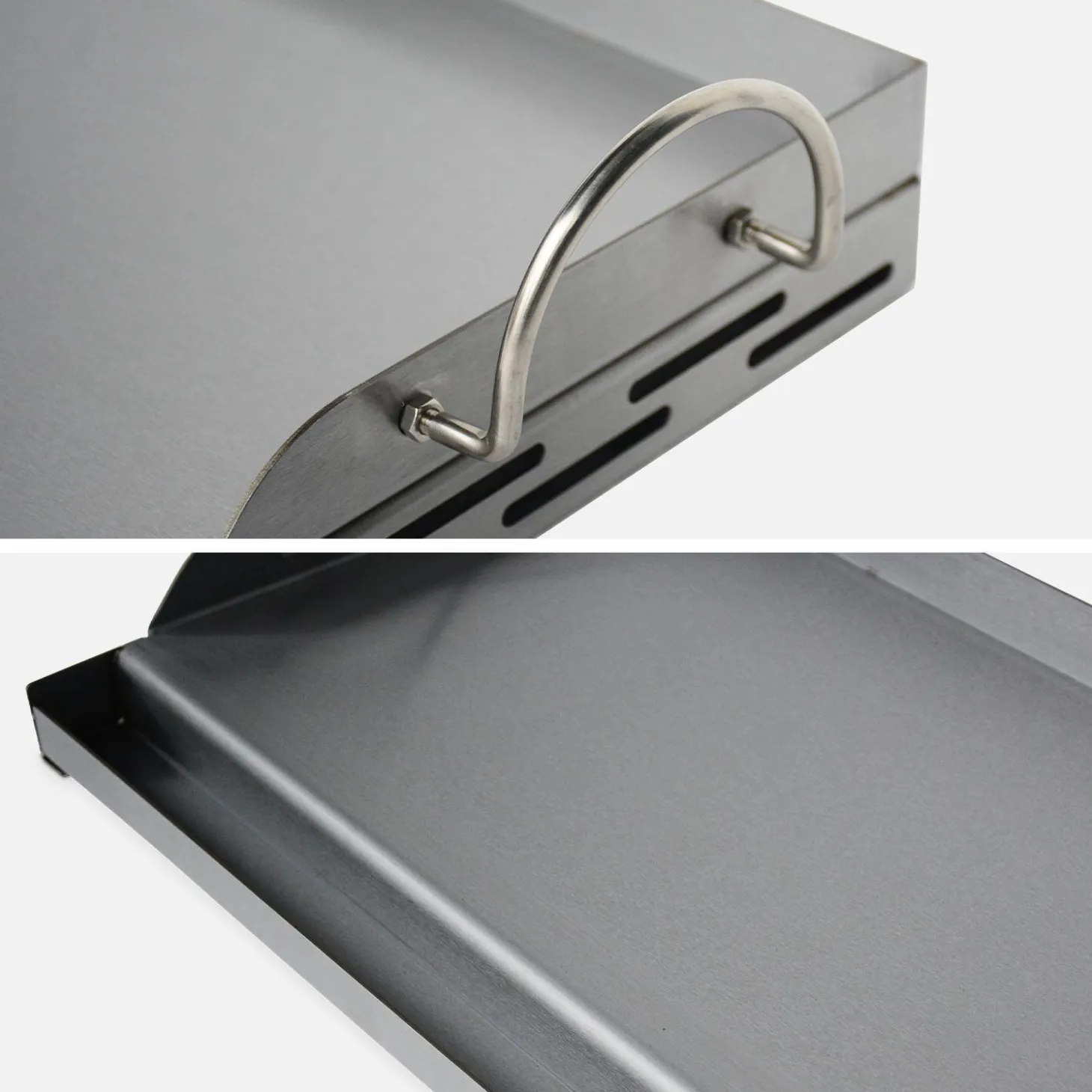 Placa plancha universal para churrasco, 40cm