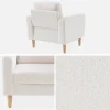 Poltrona em boucle escandinavo