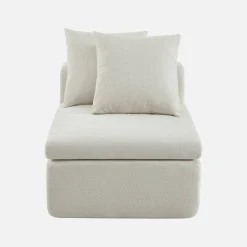 Poltrona para sofá modular em tecido chenille