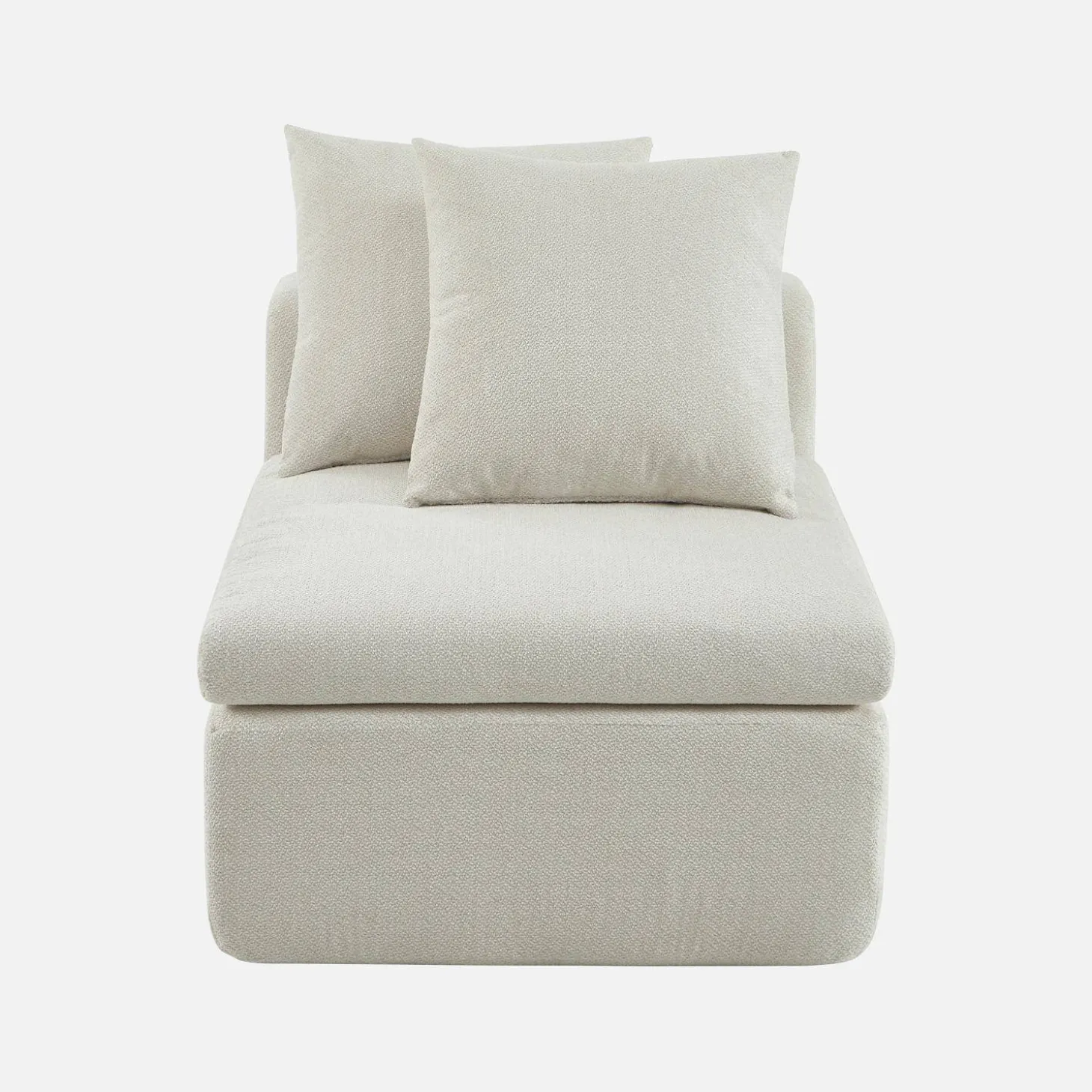 Poltrona para sofá modular em tecido chenille