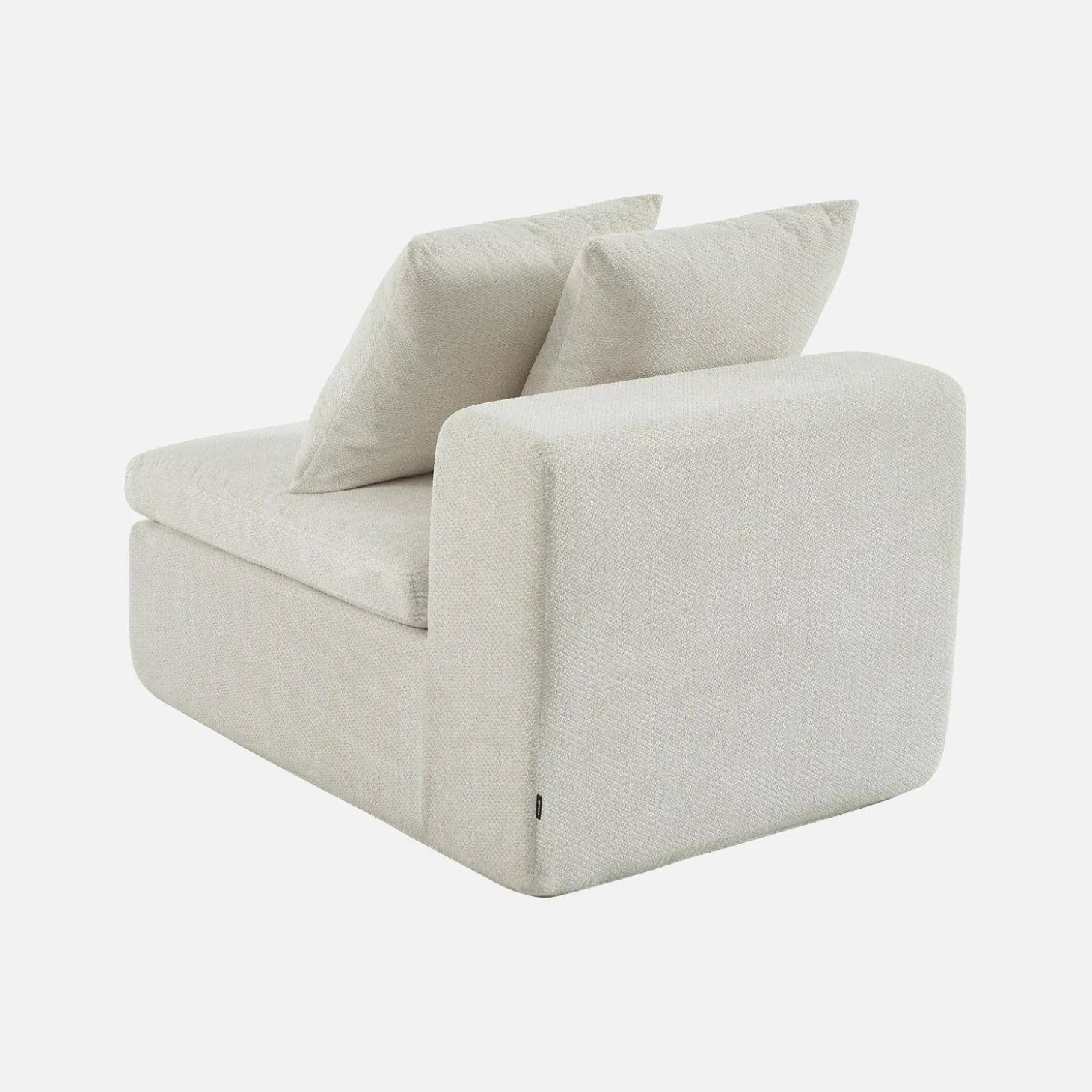 Poltrona para sofá modular em tecido chenille