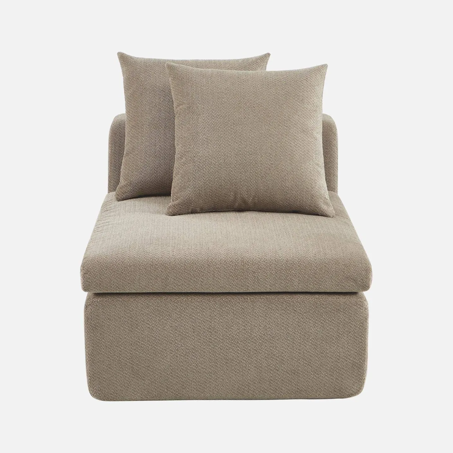 Poltrona para sofá modular em tecido chenille