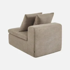 Poltrona para sofá modular em tecido chenille