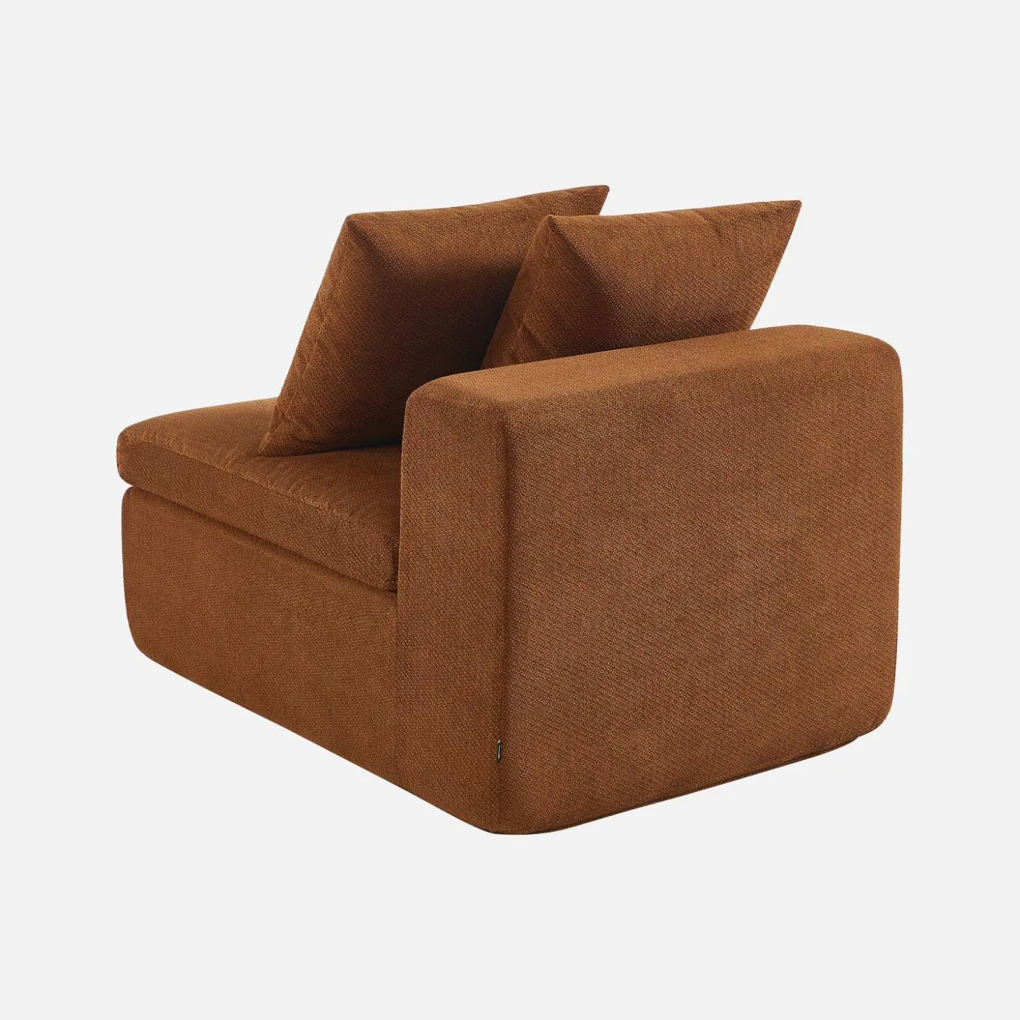 Poltrona para sofá modular em tecido chenille