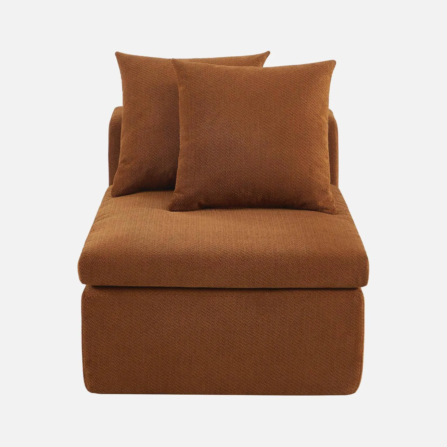 Poltrona para sofá modular em tecido chenille