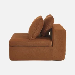 Poltrona para sofá modular em tecido chenille