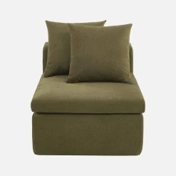 Poltrona para sofá modular em tecido chenille