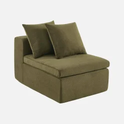 Poltrona para sofá modular em tecido chenille