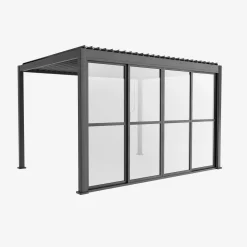 Porta de correr em vidro de policarbonato para a pérgola Triomphe, 4m