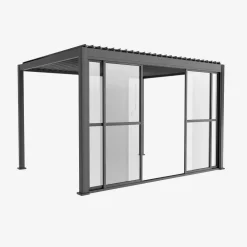 Porta de correr em vidro de policarbonato para a pérgola Triomphe, 4m