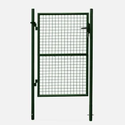 Portão de jardim metal com fechadura e maçaneta