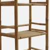 Prateleira de bambu 4 níveis, 144cm
