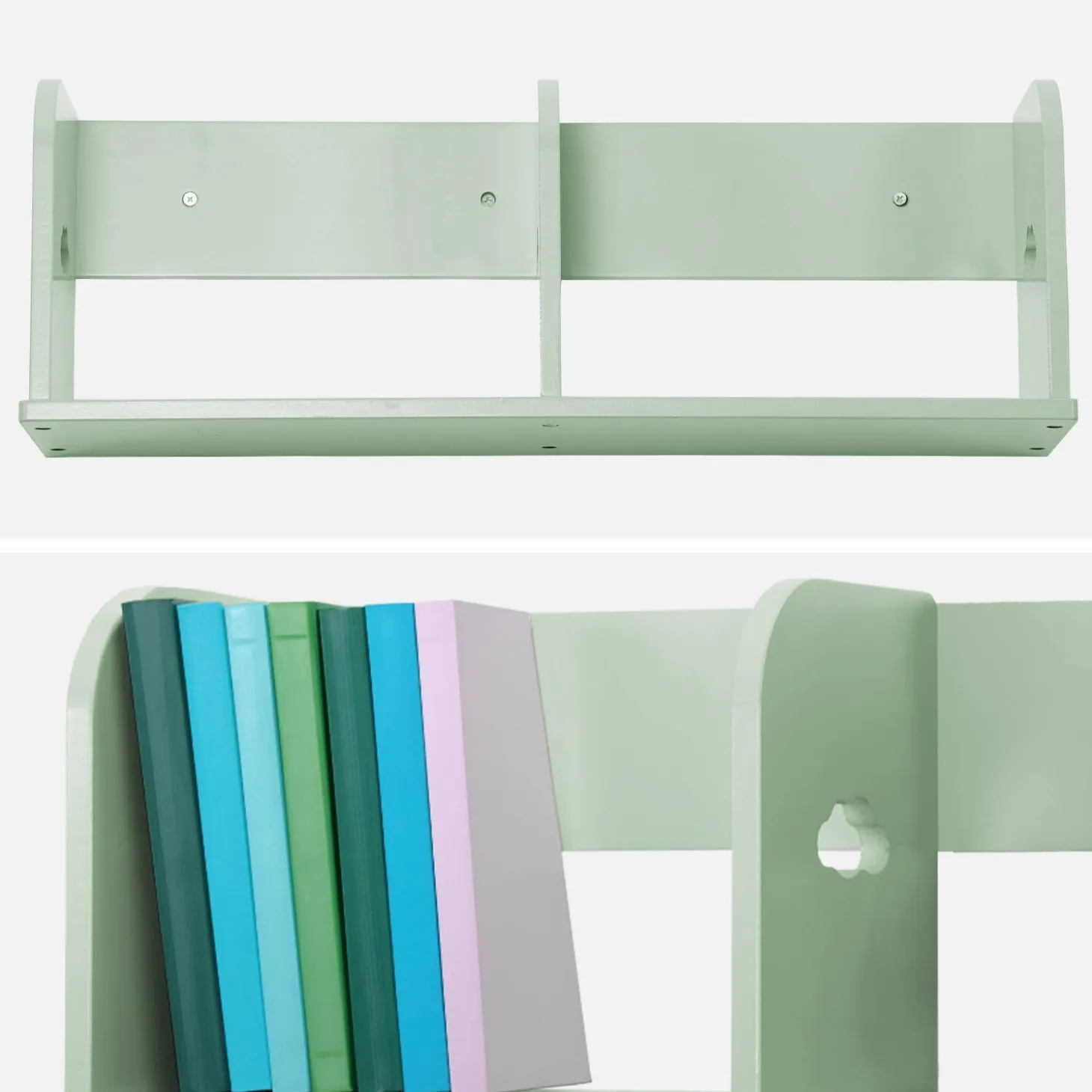 Prateleira de parede para quarto de criança 60cm