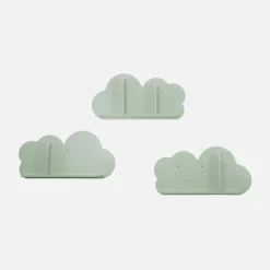 Prateleiras de parede em nuvem para quarto de criança, set de 3