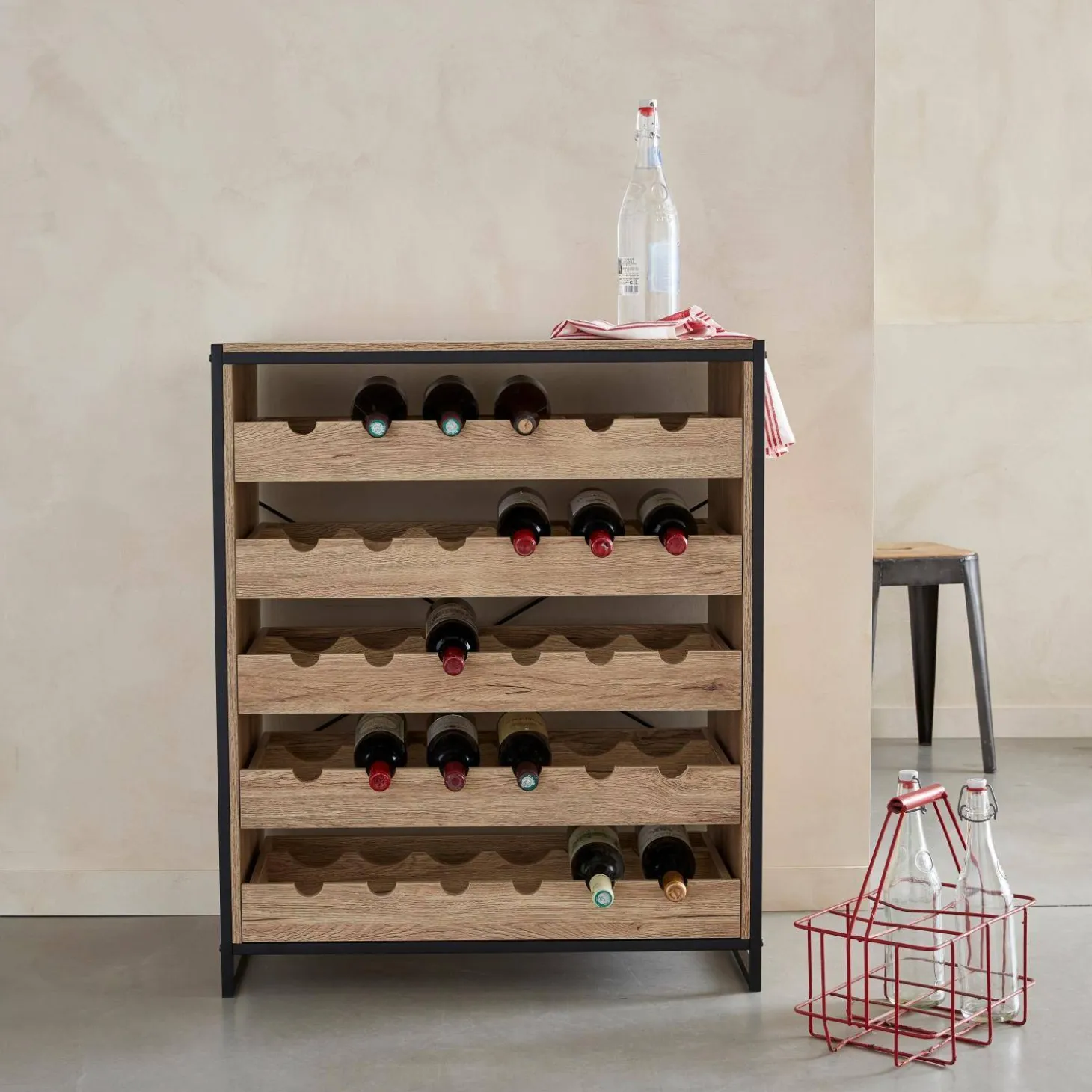 Prateleiras para vinhos
