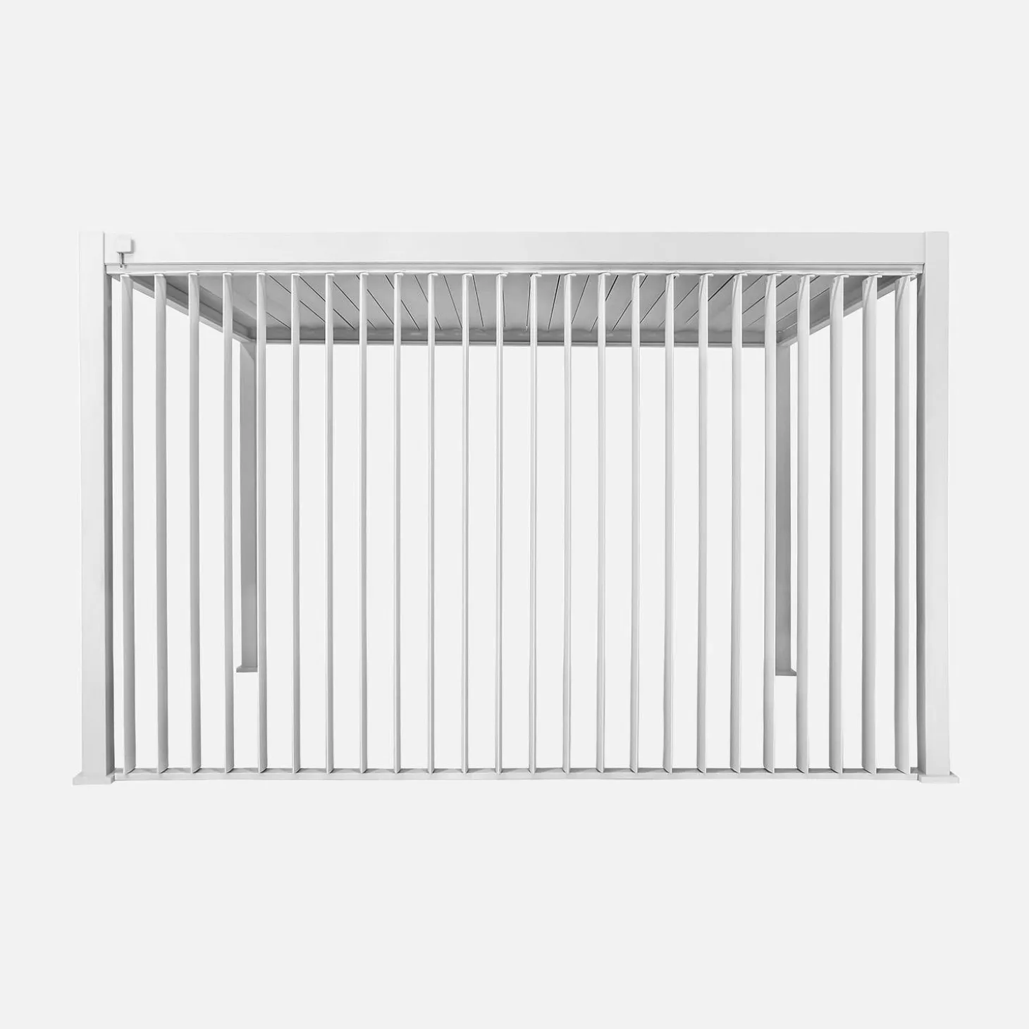 Pérgola bioclimática de alumínio 3x4m + painel vertical 4m Triomphe