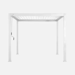 Pérgola bioclimática em alumínio 3x3m com lâminas ajustáveis