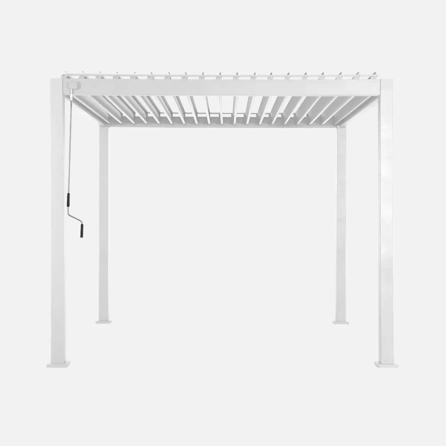 Pérgola bioclimática em alumínio 3x3m com lâminas ajustáveis