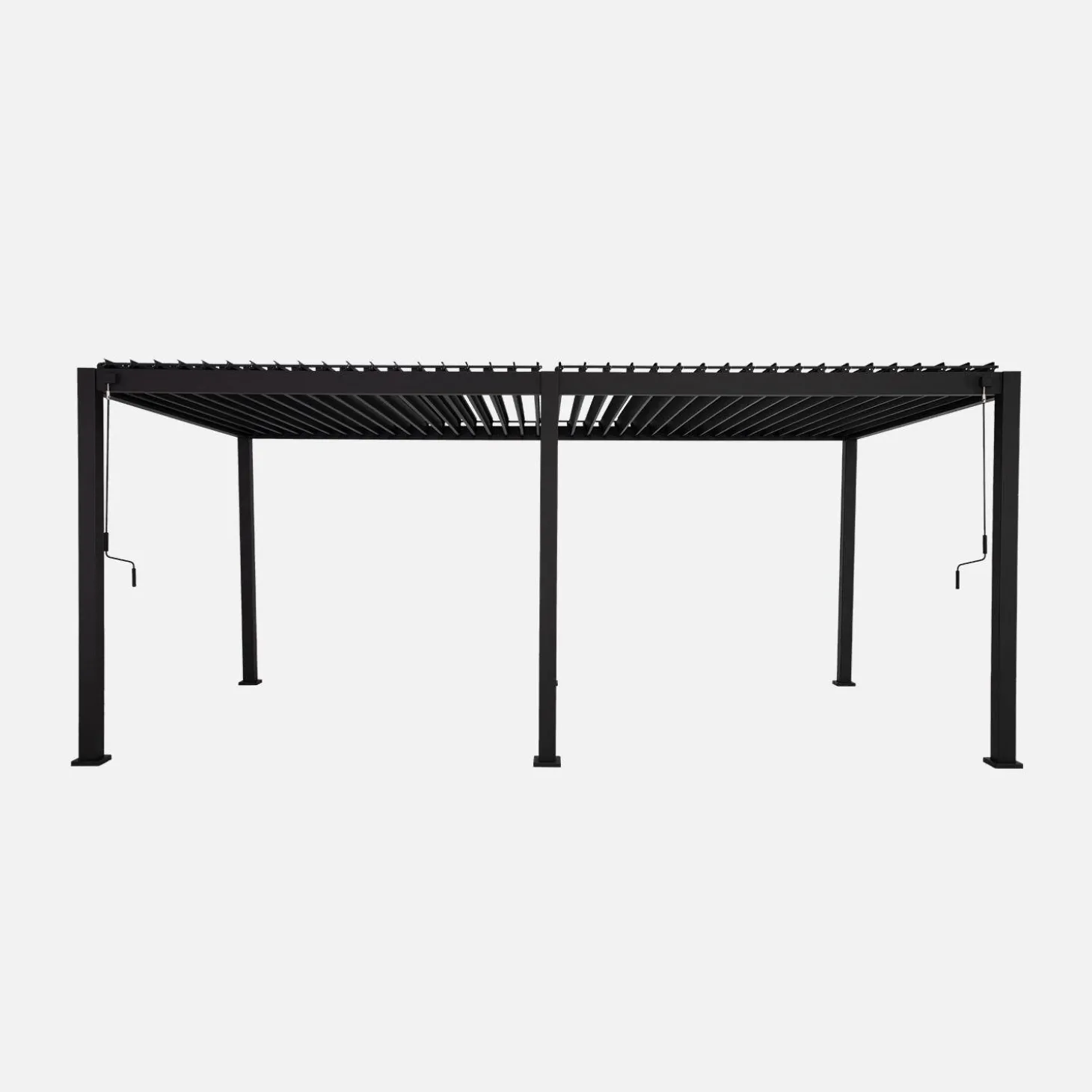 Pérgola bioclimática em alumínio 3x6m com lâminas ajustáveis