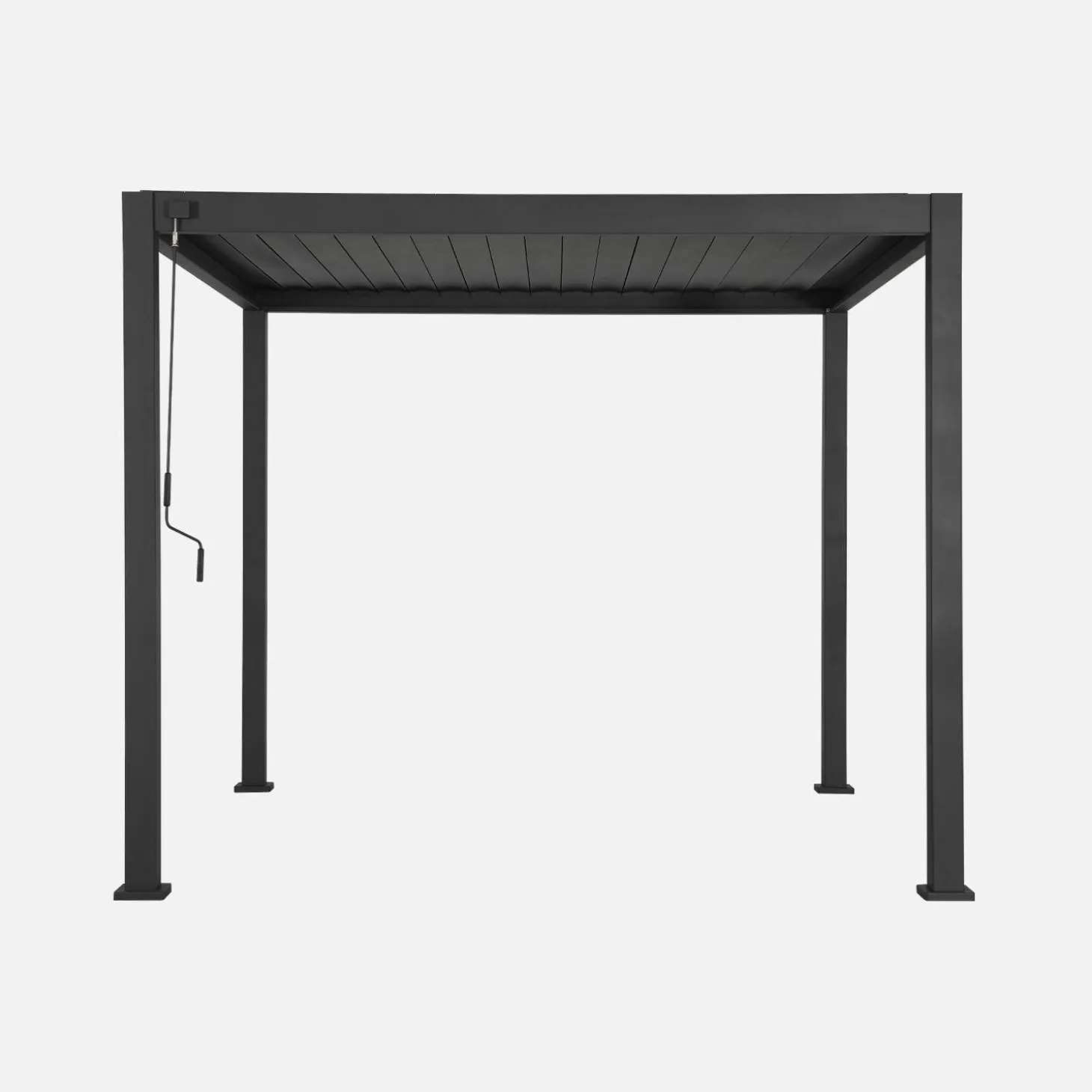 Pérgola bioclimática em alumínio 3x3m com lâminas ajustáveis