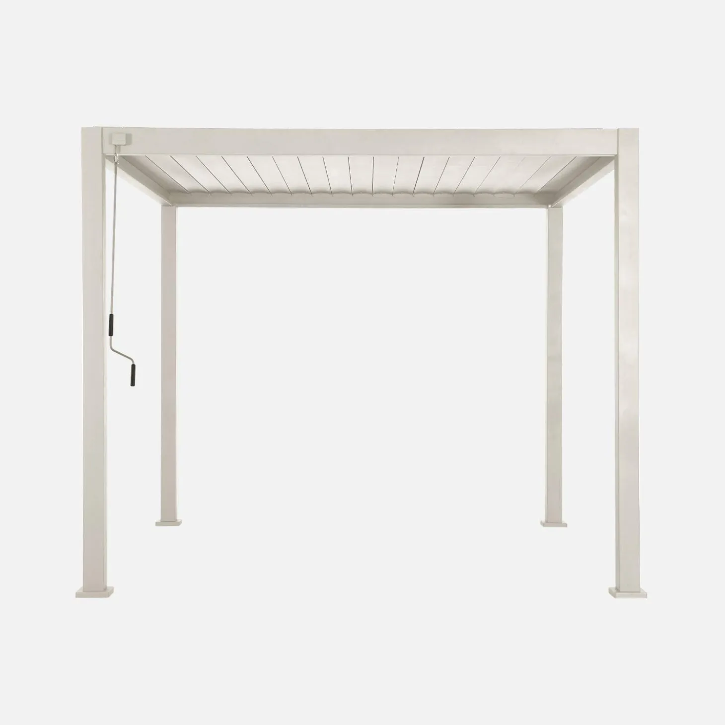 Pérgola bioclimática em alumínio 3x3m com lâminas ajustáveis