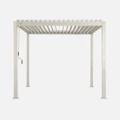 Pérgola bioclimática em alumínio 3x3m com lâminas ajustáveis