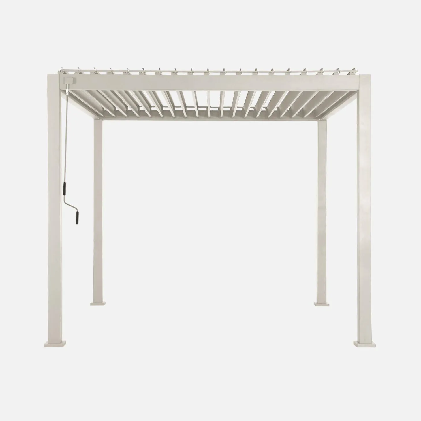 Pérgola bioclimática em alumínio 3x3m com lâminas ajustáveis
