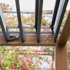Pérgola bioclimática em alumínio 3x4m com lâminas ajustáveis