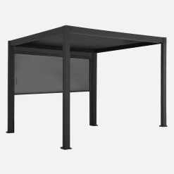 Pérgola bioclimática em alumínio 3x3m + 1 estore 3m