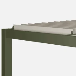 Pérgola bioclimática em alumínio e aço 3x4m com lâminas ajustáveis