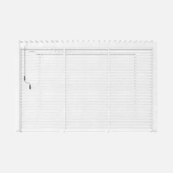 Pérgola bioclimática em alumínio 3x4 + 3 persianas de 1.3m