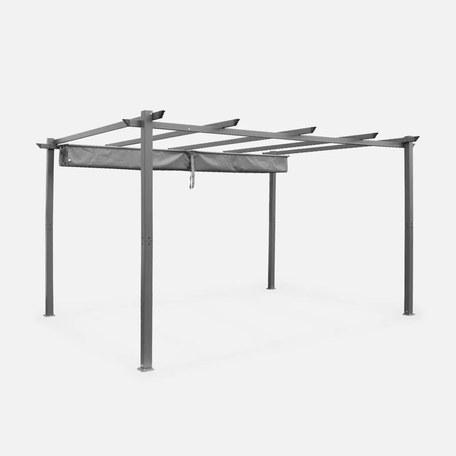 Pérgola em alumínio 3x4m com cobertura deslizante