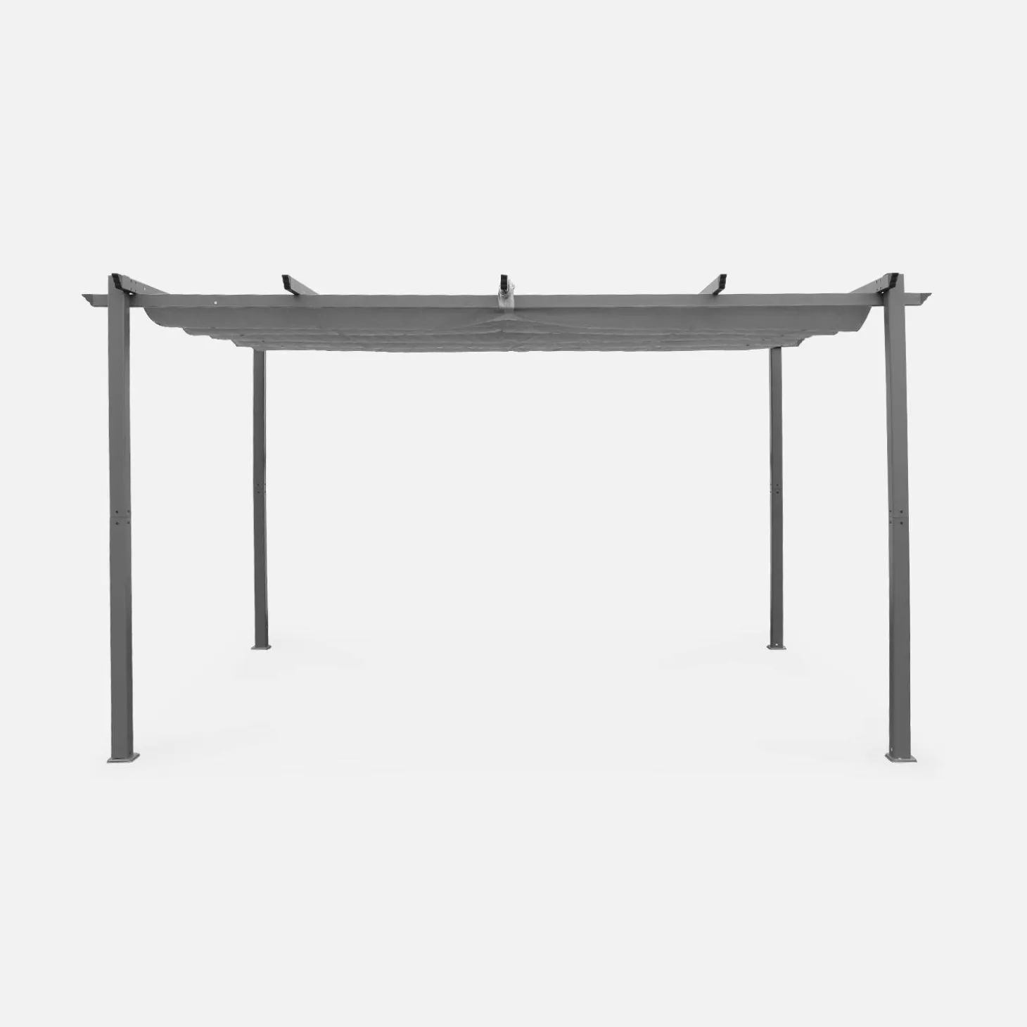 Pérgola em alumínio 3x4m com cobertura deslizante