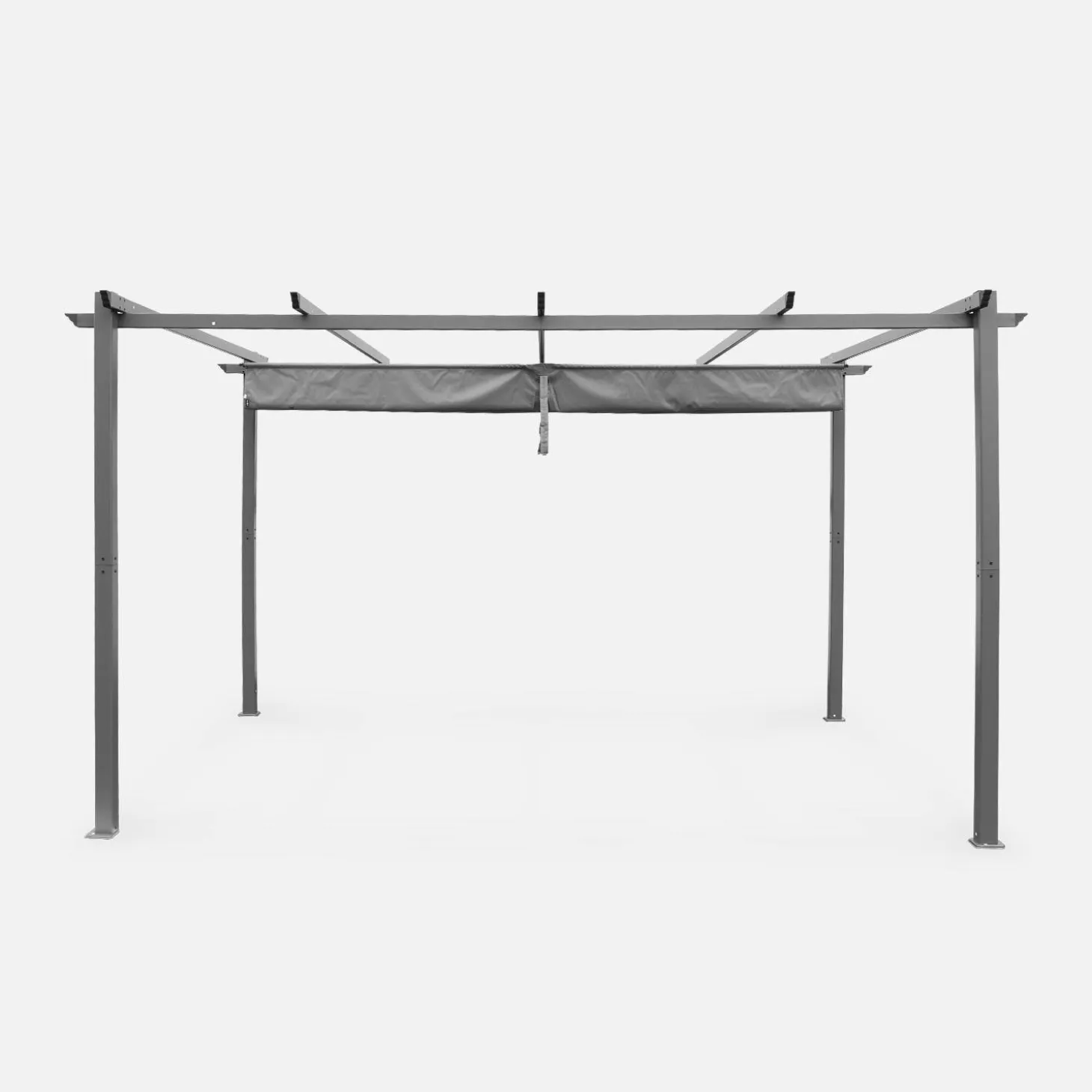 Pérgola em alumínio 3x4m com cobertura deslizante