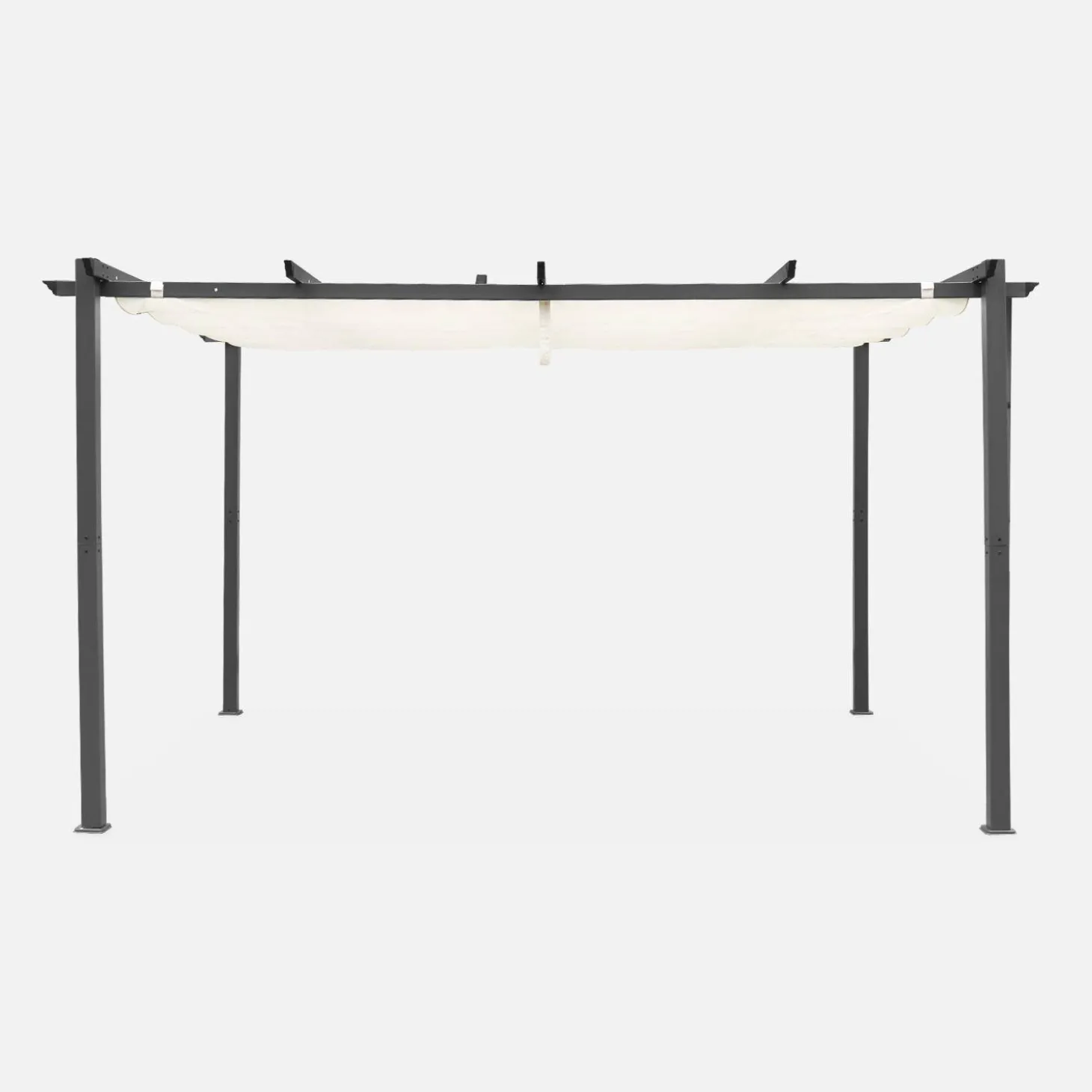 Pérgola em alumínio 3x4m com cobertura deslizante