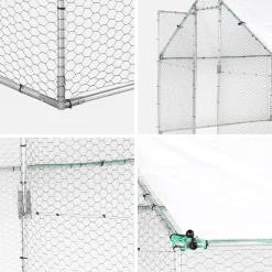 Recinto para Galinhero e aviário em aço galvanizado