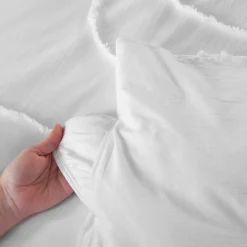 Roupa de cama algodão lavado tufted padrões arredondados, 2 lugares