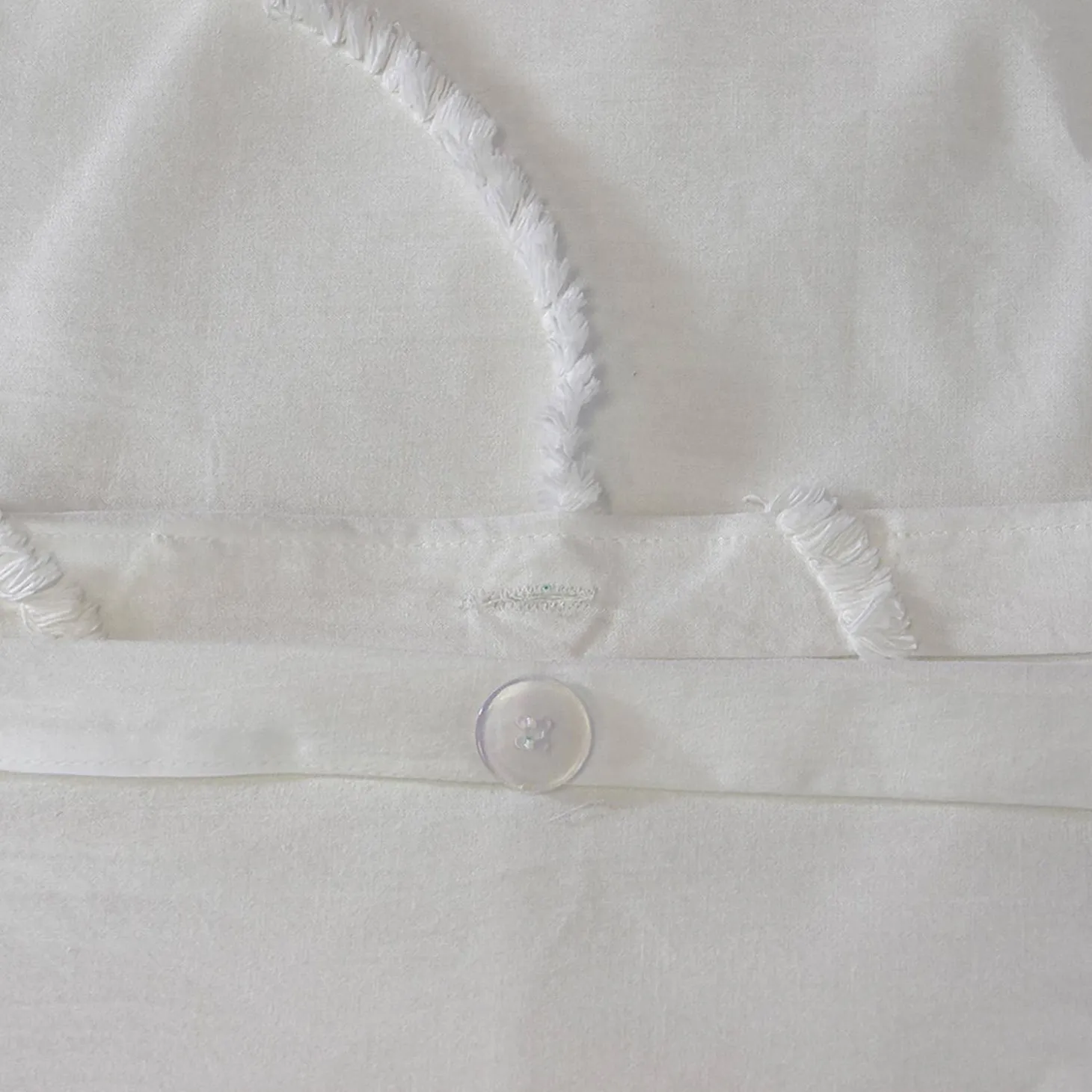 Roupa de cama algodão lavado tufted padrões arredondados, 2 lugares