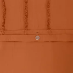 Roupa de cama de algodão lavado tufado com motivos de arcos retrô, 2 lugares