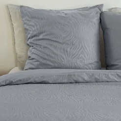Roupa de cama de poliéster reversível com estampa de zebra para 2 lugares
