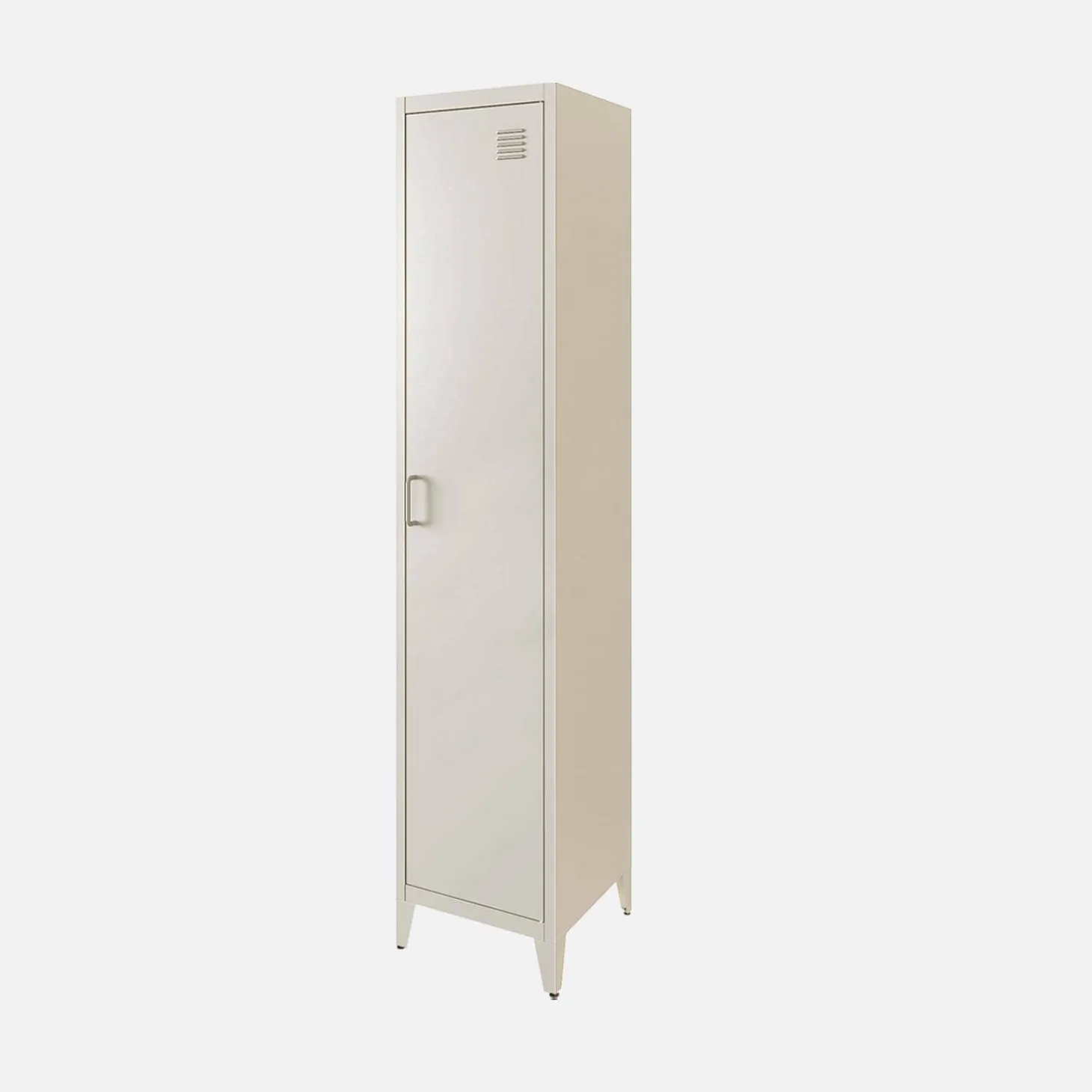 Roupeiro industrial em metal com 4 espaços de armazenamento
