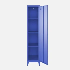 Roupeiro industrial em metal com 4 espaços de armazenamento, set de 3