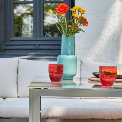 Sala de estar, mesa de jardim em alumínio, 9 lugares